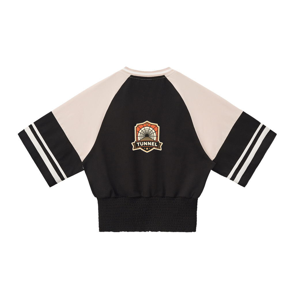 Women's Color Block Ruched T-Shirt