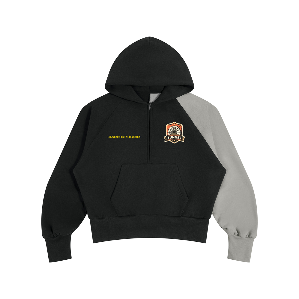 Unisex Color-Block Fleece Hoodie