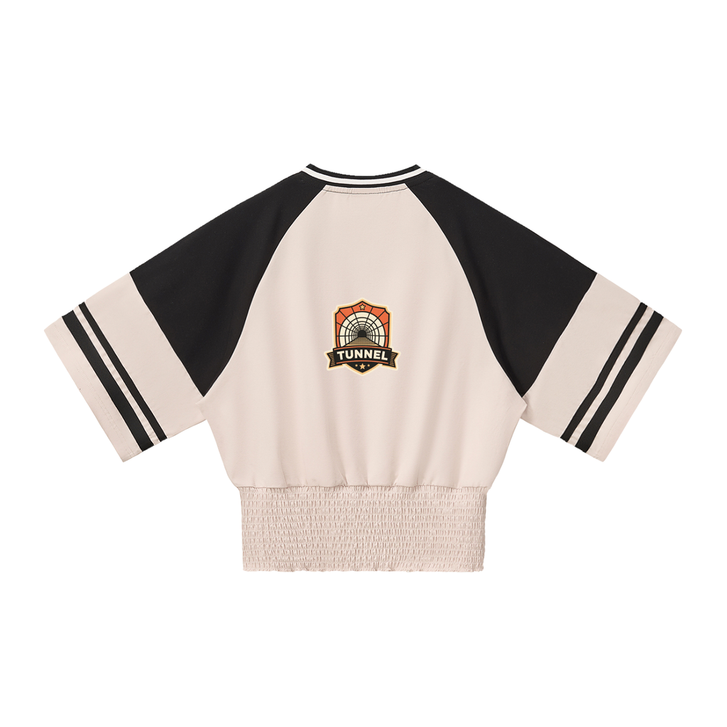 Women's Color Block Ruched T-Shirt